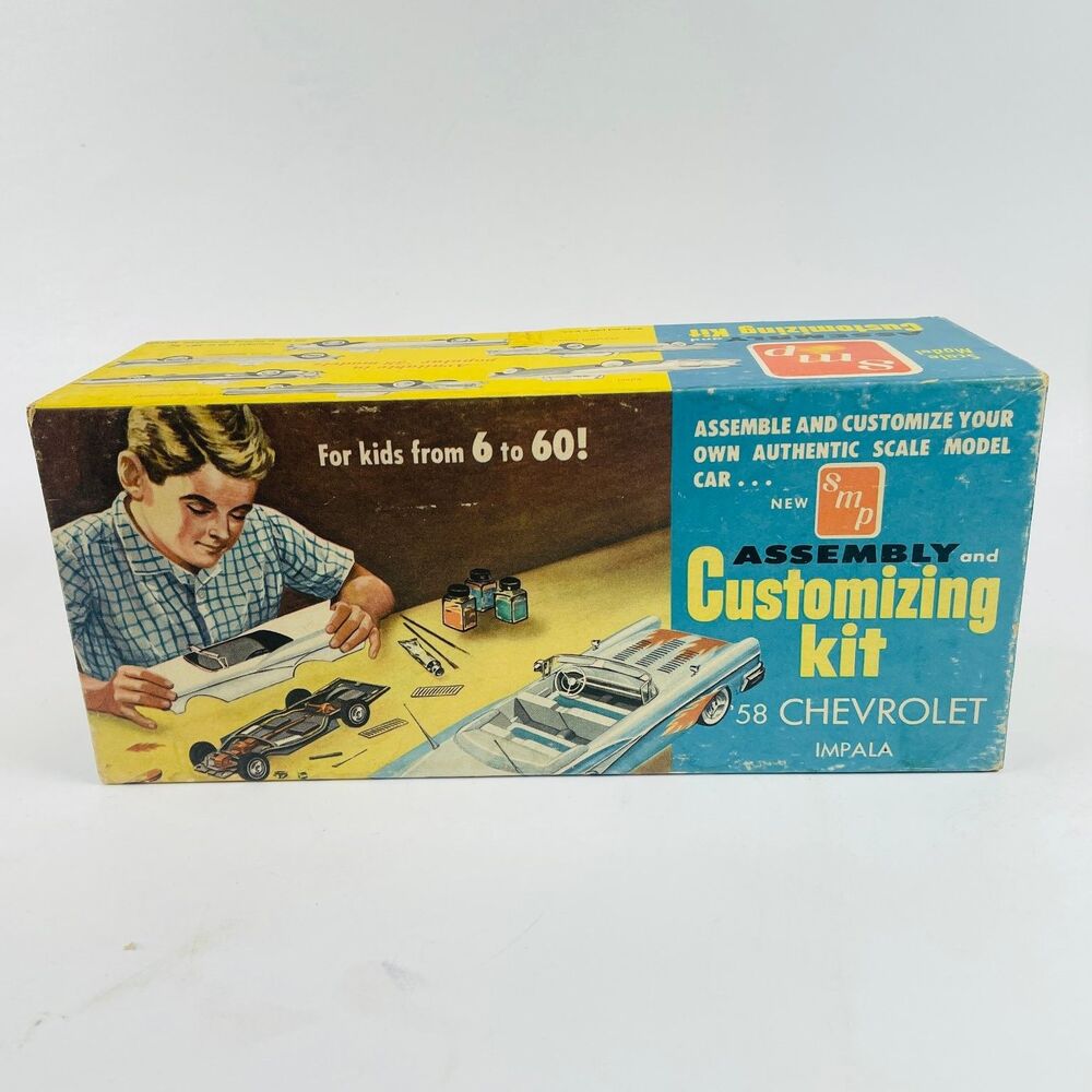 SMP Model 1958 Chevrolet Impala Assembly Customizing Kit 7CK Vintage EMPTY BOX